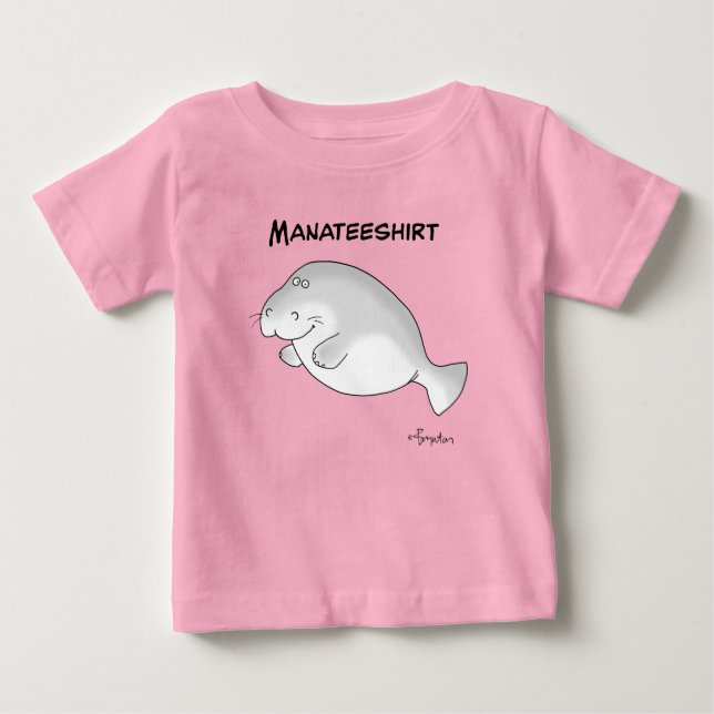 Camiseta De Bebé MANATEESHIRT por Sandra Boynton (Anverso)
