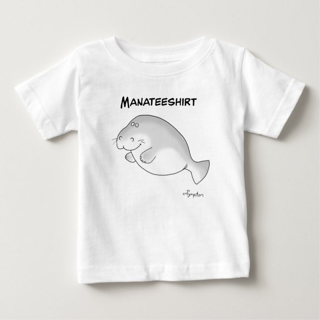 Camiseta De Bebé MANATEESHIRT por Sandra Boynton (Anverso)