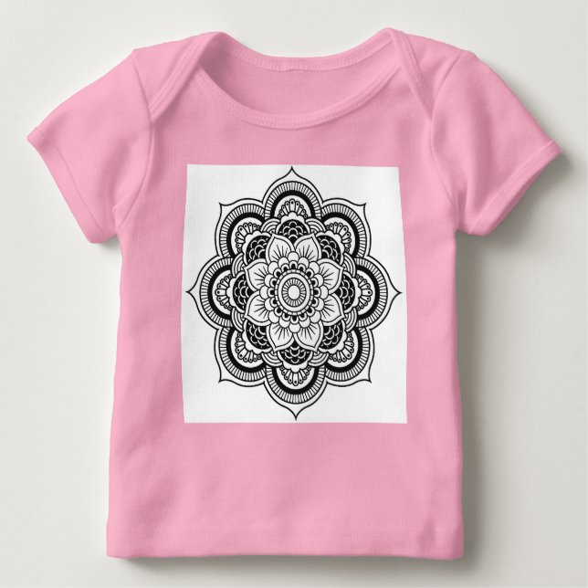 Camiseta De Bebé Mandala (Anverso)