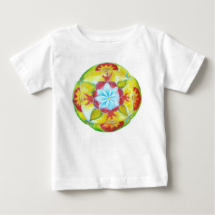 Camiseta De Bebé Mandala Baby Bodysuit