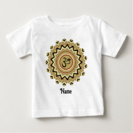 Camiseta De Bebé Mandala espiritual Símbolo Om de yoga retro person