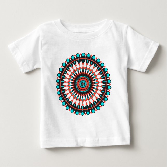 Camiseta De Bebé Mandala nativa norteamericana (Anverso)