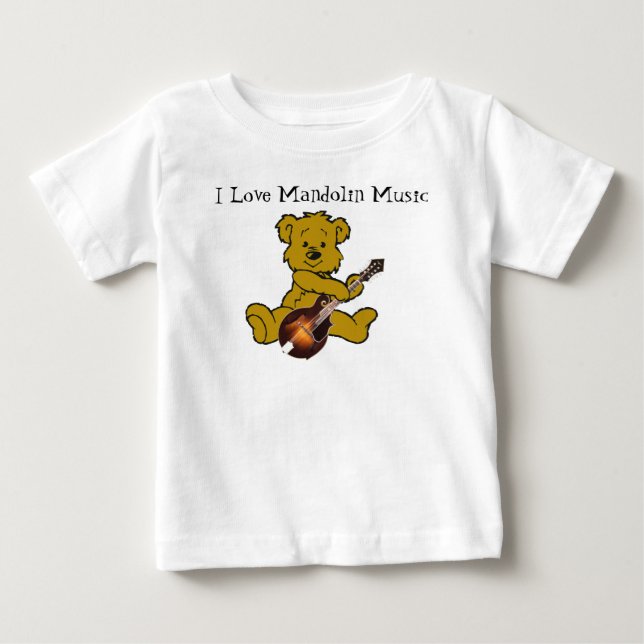 CAMISETA DE BEBÉ MANDOLINA BEAR-T-SHIRT (Anverso)