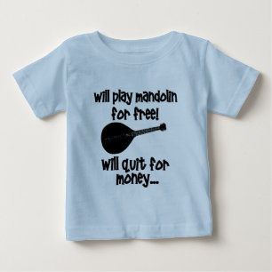 Camiseta De Bebé mandolina divertida