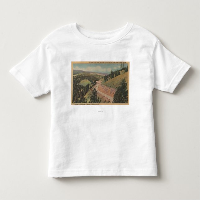 Camiseta De Bebé Manera de Montana - de Harding (no. de Hwy 10) (Anverso)