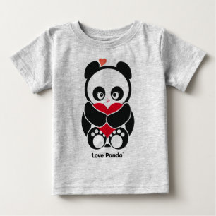 Camiseta De Bebé Manga larga del niño de Panda® del amor