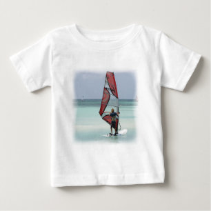 Camiseta De Bebé Manga larga infantil Windsurfing del horizonte