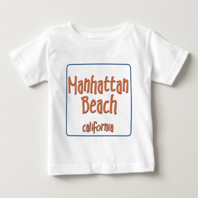 Camiseta De Bebé Manhattan Beach California BlueBox (Anverso)