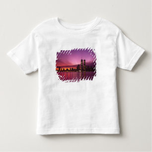 Camiseta De Bebé Manhattan Skyline y Hudson River, Nueva York,