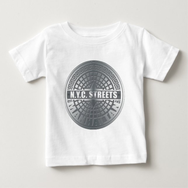 Camiseta De Bebé Manhole Covers Manhattan (Anverso)