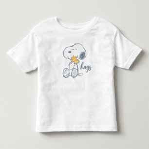 Camiseta De Bebé Maní   Snoopy & Woodstock Hug