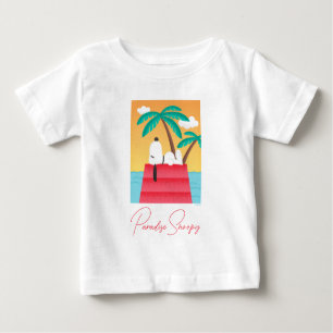 Camiseta De Bebé Maní   Sueños de Deco Tropicales Snoopy
