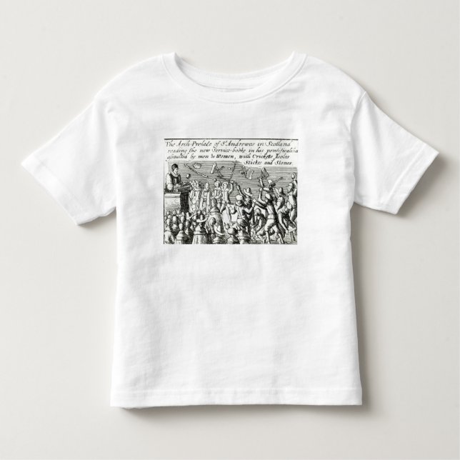 Camiseta De Bebé Manifestantes en Edimburgo, 1637 (Anverso)