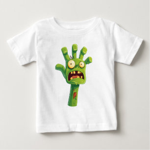 Camiseta De Bebé Mano de Zombie – Dibujo animado divertido para niñ