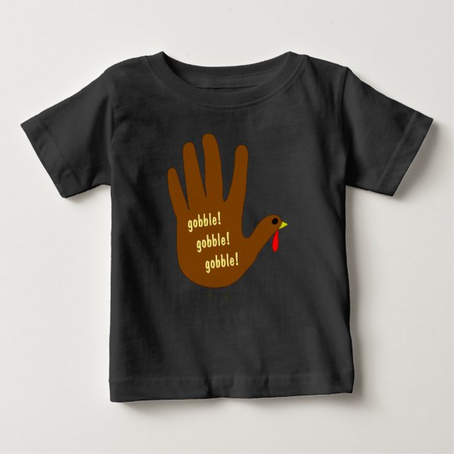 Camiseta De Bebé Mano Turquía (Anverso)