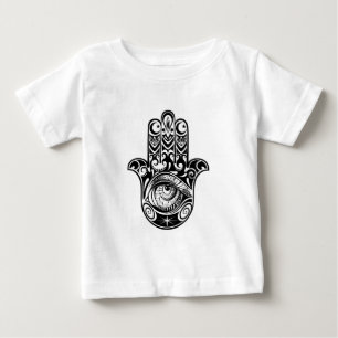 Camiseta De Bebé Mano Zendoodle de Hamsa