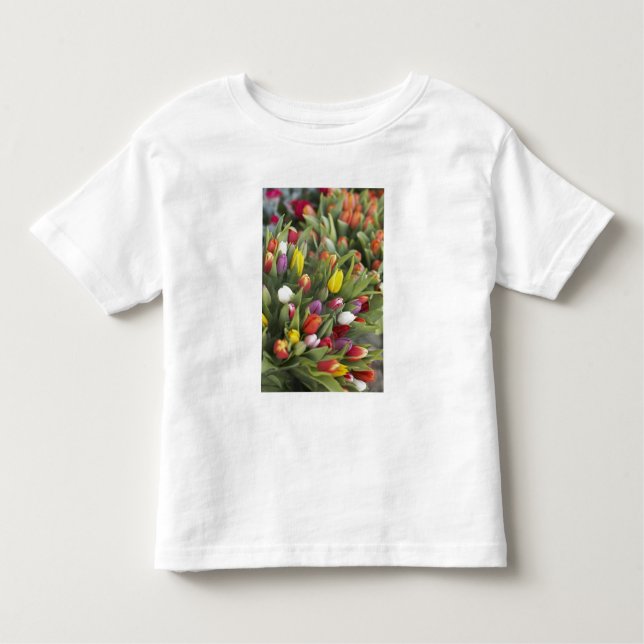Camiseta De Bebé Manojos de tulipanes coloridos (Anverso)