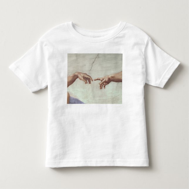 Camiseta De Bebé Manos de dios y de Adán (Anverso)
