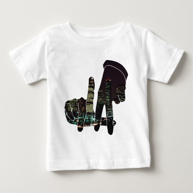Camiseta De Bebé Manos del horizonte del LA (Anverso)