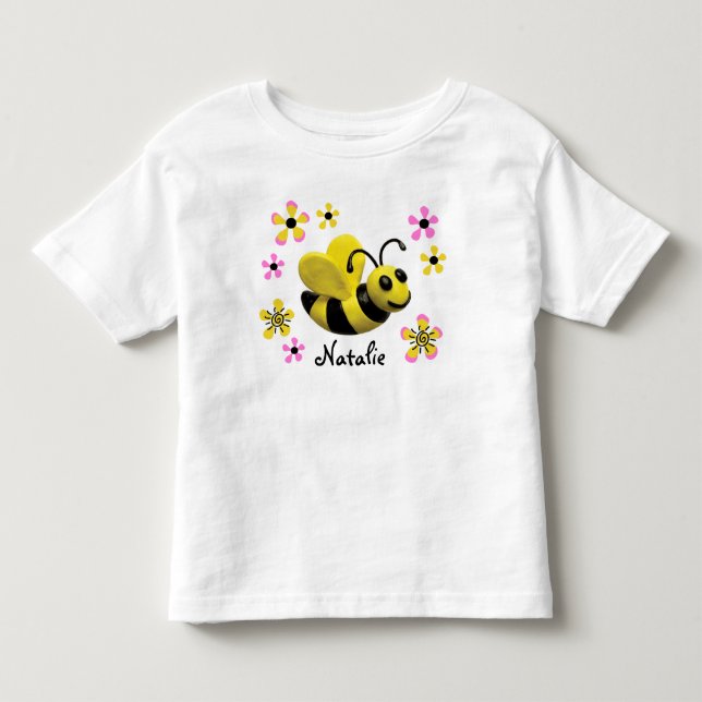 Camiseta De Bebé Manosee la ducha de la niña de la abeja (Anverso)
