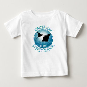 Camiseta De Bebé Manta Ray es mi animal espiritual