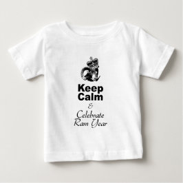 Camiseta De Bebé Mantén la calma celebrando el año de la Ram bebé c