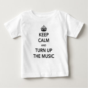 Camiseta De Bebé Mantén la calma y enciende la música