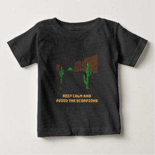 Camiseta De Bebé Mantén la Calma y Evita los Escorpiones Camping en