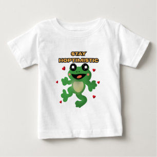 Camiseta De Bebé Mantén la Esperanza Rana Divertida Pun Amante de l