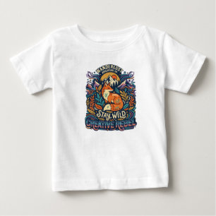 Camiseta De Bebé Mantén tu Espíritu Salvaje – Espíritu Libre para A