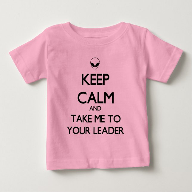 Camiseta De Bebé Mantener al líder de la calma (Anverso)