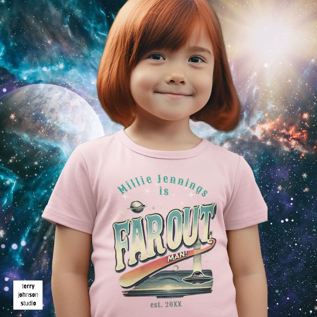 Camiseta De Bebé Mantener el rosa personalizado de los retro 60 de  (Subido por el creador)