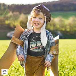 Camiseta De Bebé Mantener en la camioneta 'Retro 60s negro personal