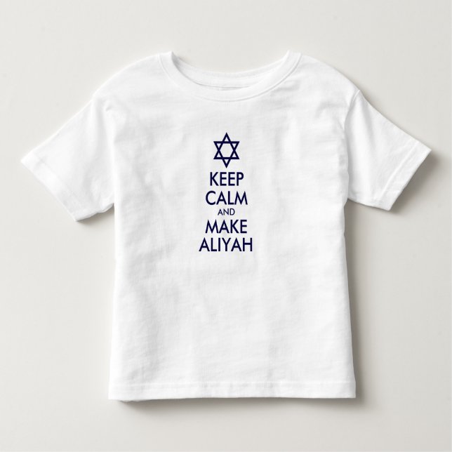 Camiseta De Bebé Mantener La Calle Y Hacer Aliyah (Anverso)