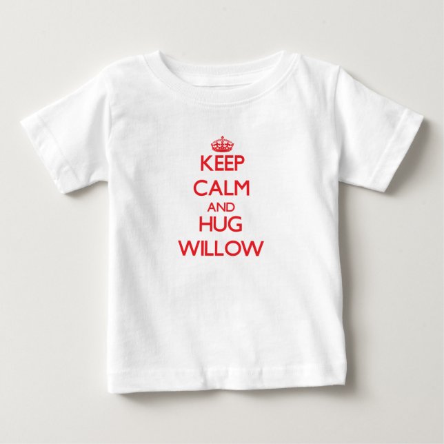 Camiseta De Bebé Mantener la calma y el abrazo Willow (Anverso)