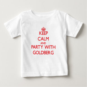 Camiseta De Bebé Mantener la calma y el Fiesta con Goldberg