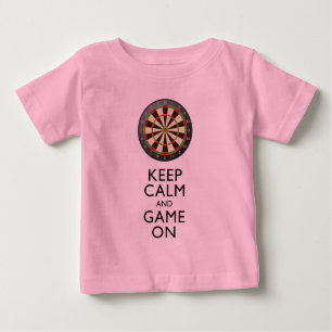 CAMISETA DE BEBÉ MANTENER LA CALMA Y EL JUEGO EN MARCHA
