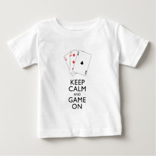 Camiseta De Bebé MANTENER LA CALMA Y EL JUEGO EN MARCHA - Juegos co