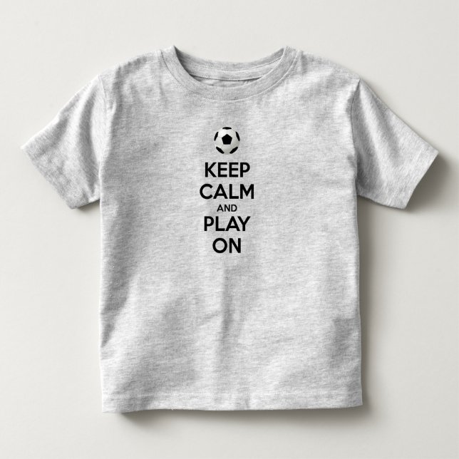 Camiseta De Bebé Mantener la calma y jugar (Anverso)