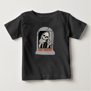 CAMISETA DE BEBÉ MANTENER SKELETON POSITIVO