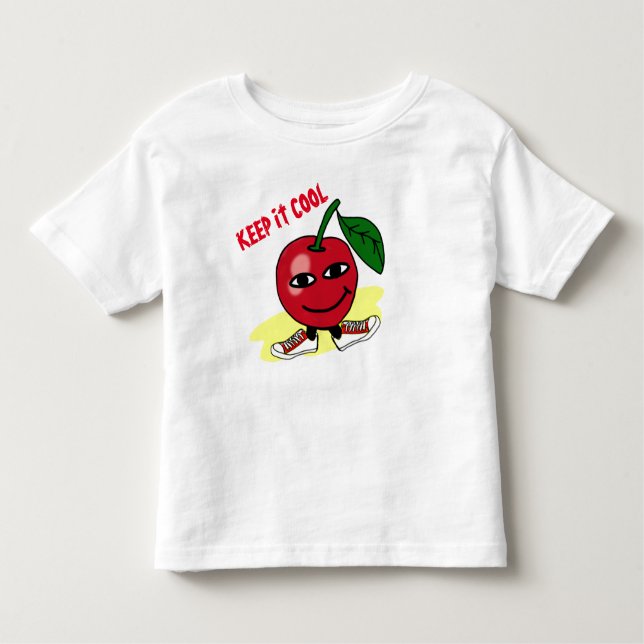 Camiseta De Bebé mantenerlo fresco manzana (Anverso)