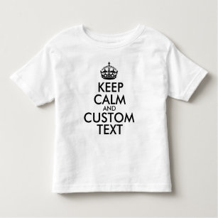 Camiseta De Bebé Mantenga la calma y cree su propio Make Text aquí