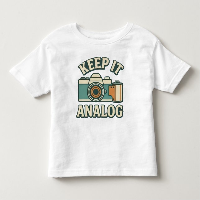 Camiseta De Bebé Manténgalo análogo (Anverso)