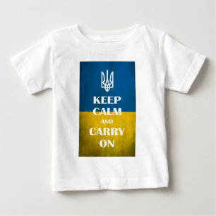 Camiseta De Bebé Mantengan la calma y sigan con el tridente del emb