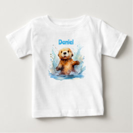 Camiseta De Bebé Mantequilla de mar de bebé en salpicaduras de agua