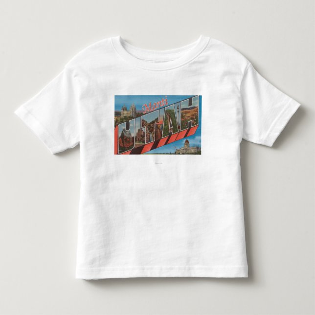 Camiseta De Bebé Manti, letra ScenesManti, UT de UtahLarge (Anverso)