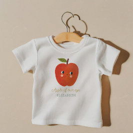 Camiseta De Bebé manzana de nuestro ojo linda manzana