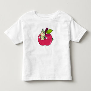 Camiseta De Bebé Manzana de oruga