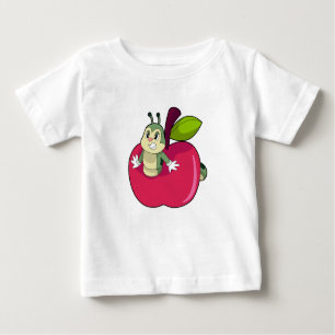 Camiseta De Bebé Manzana de oruga