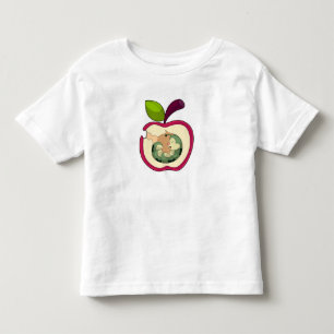 Camiseta De Bebé Manzana de orugas